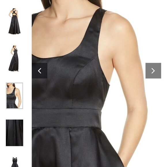 RACERBACK Ball Prom Gown Mikado Special Event Size 11 by Sequin Hearts NWT - Picture 6 of 16